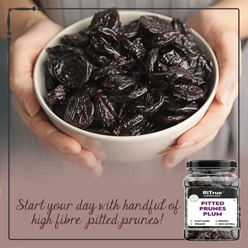 511VyeB3NQL - Manvik Foods RiTrue - Organic Pitted Dried Prunes Without added Sugar - 250 gm - Unsweetened Dry Fruits ( No Preservatives & Additives ) (250Gm) - Image 5