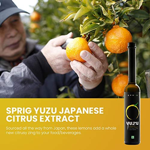 511lPXYKsL - Manvik Foods Sprig All Natural Yuzu Extract | From Japanese Yuzu Extract | Yuzu Extract & Flavouring | Yuzu Extract for baking cakes, whipped cream, Pastries, Desserts & Beverages | Vegan | 120 g - Image 5