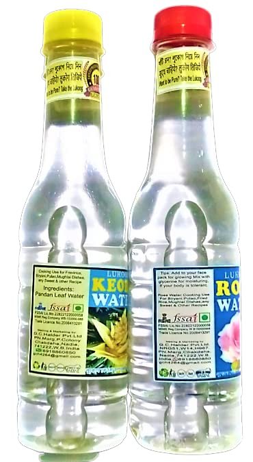 5129XNgXZRL - Manvik Foods LUKOG Kewra Water 300ml+Rose Water 300ml (Combo Pack of 2 Bottles) Use for Biryani,Pulao,Fried Rice & Other Recipes - Image 3