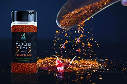512NkHGkMHL - Manvik Foods Leanbeing Red Chilly Flakes 70 Gm| Crushed Pepper for Pizza, Pasta and Italian Seasoning - Image 4