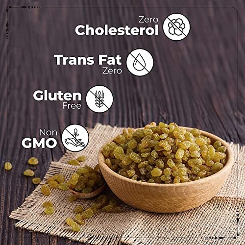 512PRo2iHJL - Manvik Foods Nutri Organics Dry Fruits Premium Seedless Kismis Green Raisins Dry Grapes Kishmish - Ziplock Pouch 1kg - Image 6