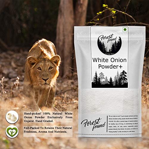 512iwPp hKL - Manvik Foods Forest Found Dry White Onion Powder | Dehydrated, Pure & Aromatic | Ready to Use (250 Gram) - Image 4
