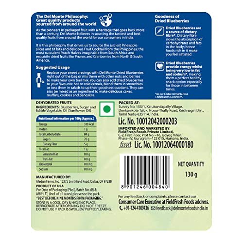 513HH4nLoOL - Manvik Foods Del Monte Dried Blueberries, 130g - Image 7