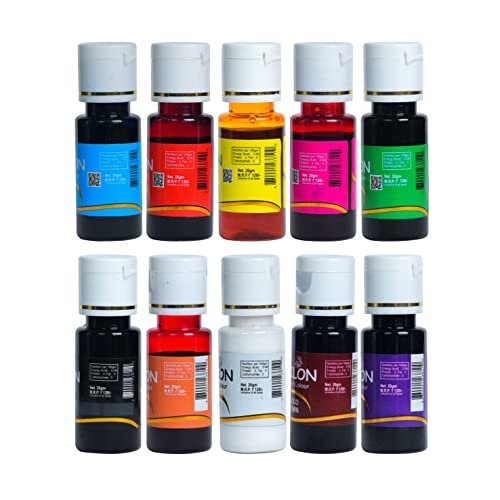 513PgyUlZ0L - Manvik Foods Papilon Concentrated Gel Food Colour Pack of 20gm x 10 Bottles Edible Gel Colour for Fondant/Dessert/Baking - Image 4