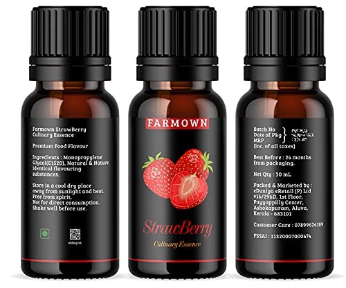 513fEYzp5FL - Manvik Foods Farmown Premium Food Flavour Essence Combo Pack (Strawberry & Vanilla) - Image 4