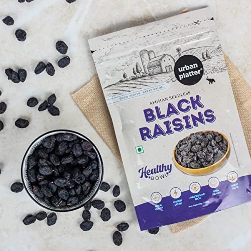 514ATczL1fL - Manvik Foods Urban Platter Healthy Afghan Seedless Black Kishmish (Raisin) 250gm - Image 5
