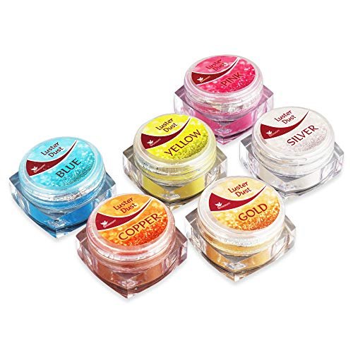 514BavGmvL - Manvik Foods BLOSSOM Edible Metallic Luster Dust for Cake Icing Decoration Glittering Sugar Shining Dust - Blue, 4 gm - Image 6