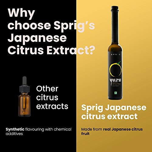 514b1V5I36L - Manvik Foods Sprig All Natural Yuzu Extract | From Japanese Yuzu Extract | Yuzu Extract & Flavouring | Yuzu Extract for baking cakes, whipped cream, Pastries, Desserts & Beverages | Vegan | 120 g - Image 4
