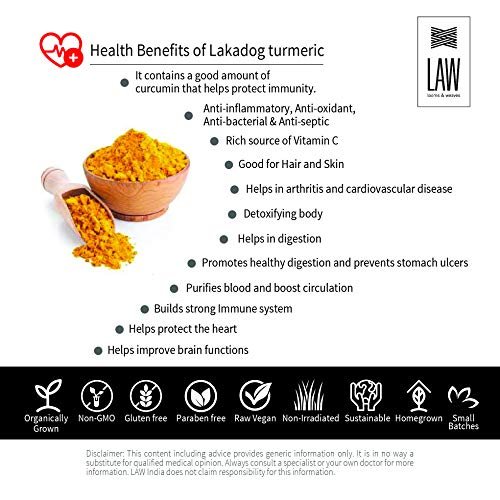 514wSBpAOVL - Manvik Foods looms & weaves - High Curcumin Lakadong Turmeric Powder - Directly sourced from The Organic Farmers of Lakadong Village - East and West Jantia Hills of Meghalaya - 100 gm - Image 5