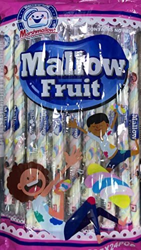 5157VE3ynFL - Manvik Foods Marshmallow Candy King Size Mallow Fruit Sticks 24 × 20g Each individually wrapped