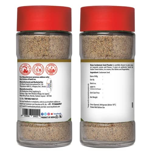 515BZf8Y9L - Manvik Foods Keya Cardamom Seed Powder 50gm | Only Seeds No Husk | Elaichi Powder | Exotic Spices - Image 3