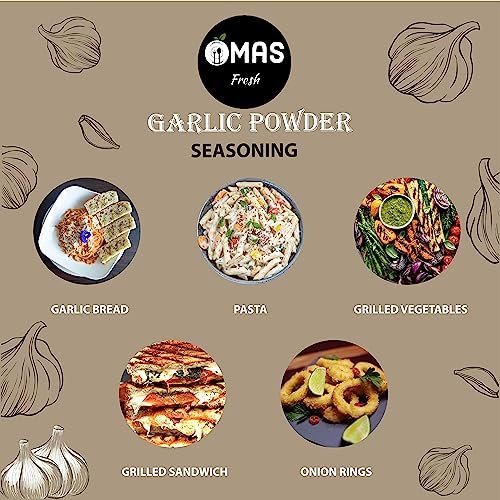 5168o TPopL - Manvik Foods Omas Fresh Garlic Powder 70g (Dehydrated) For Garlic Bread, Soup, Sabji, Sauces And Many More (Garlic Powder) - Image 3