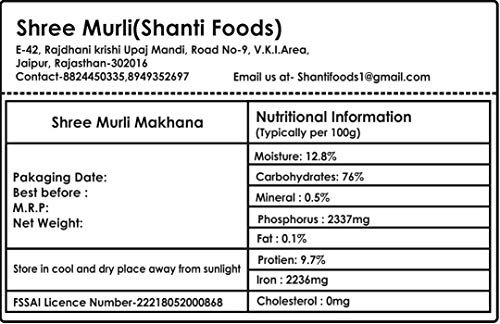 - Manvik Foods Shree Murli Jumbo Handpicked Lotus Seeds /Fox Nuts Big Size Phool Makhana(Pop / Gorgon Nut Puffed Kernels ) (250 Grams) - Image 3