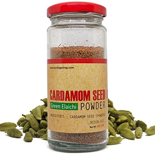 51742T U9L - Manvik Foods My Village Cardamom Seed Powder / Natural and Organic Elaichi Seed Powder (100 gm)