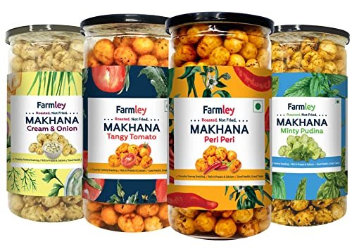 517fgyw oQL - Manvik Foods Farmley Roasted and Flavoured Makhana - A Healthy Choice