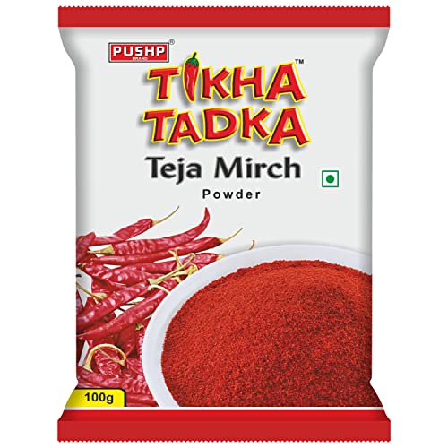 518DHKfoiJL - Manvik Foods Pushp Brand Fine Red Chili Powder Tikha Tadka (100g) (Pack of 1)
