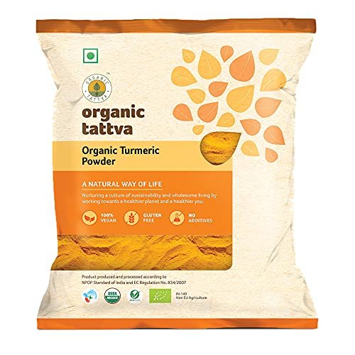 518LYG9uocL - Manvik Foods Organic Tattva, Organic Turmeric / Haldi Powder 200g | 100% Vegan, Gluten Free and NO Additives