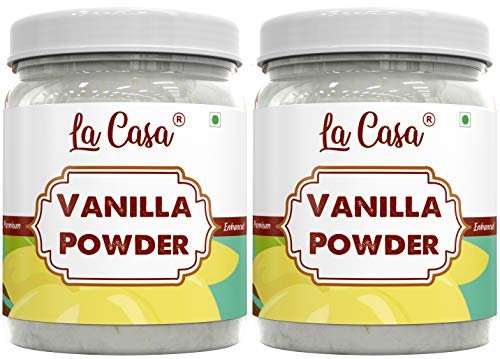 518QsYsgYOL - Manvik Foods La Casa Premium Vanilla Powder | Combo Pack of 2 | Vanilla Flavor | 250g Each |
