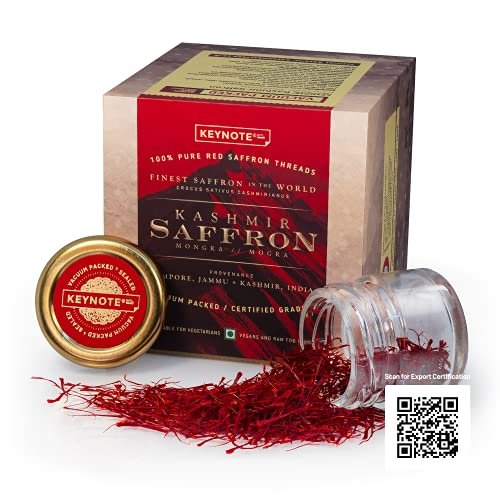 518XdVFyq4S - Manvik Foods Keynote Kashmir Saffron | Kashmiri Kesar | Keshar | Whole Threads | Vacuum Packed Glass Bottle 1 g | Pack of 1 - Image 5