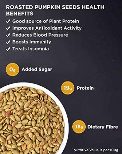51APey MUQL - Manvik Foods True Elements Roasted Pumpkin Seeds 250g - Pumpkin Seeds for Eating | Diet Snacks | Immunity Booster Seeds - Image 5