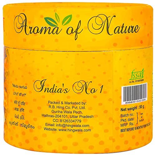 51AgcmjMtFL - Manvik Foods BABY Hing Crystals (50g) | Strong Asafoetida (Hing) for Cooking | 100% Pure and Organic Food Spice | Indian Flavour for Food | Premium-Quality Hing - Image 3