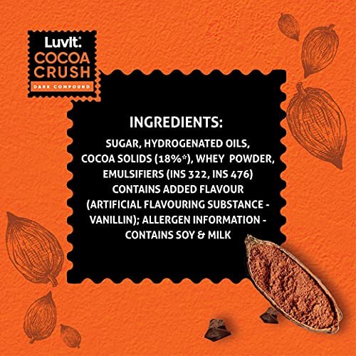 51BZ3obCJBL - Manvik Foods LuvIt Cocoa Crush - Dark & Milk Compound Bars | Frosting, Chocolate Making, Perfect for Baking | No Preservatives | Pack of 2-500g Each - Image 3