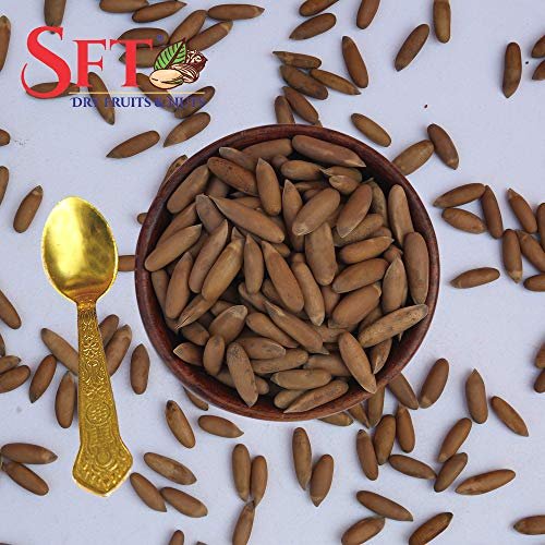 51Bc5K8rk0L - Manvik Foods SFT Big Size Whole Pine Nuts Shelled Chilgoza Pouch, 100 g - Image 4
