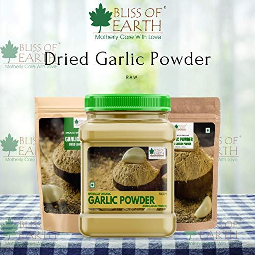 51CQzOp3P1L - Manvik Foods Bliss of Earth 500gm Naturally Organic Garlic Powder Dried For Cooking - Image 3