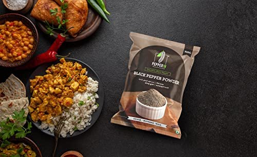 51D2EbvnH5L - Manvik Foods Pepperin® Black Pepper Powder (Kali Mirch Powder) Fresh Ground Wayanad Black Pepper, 100g - Image 5