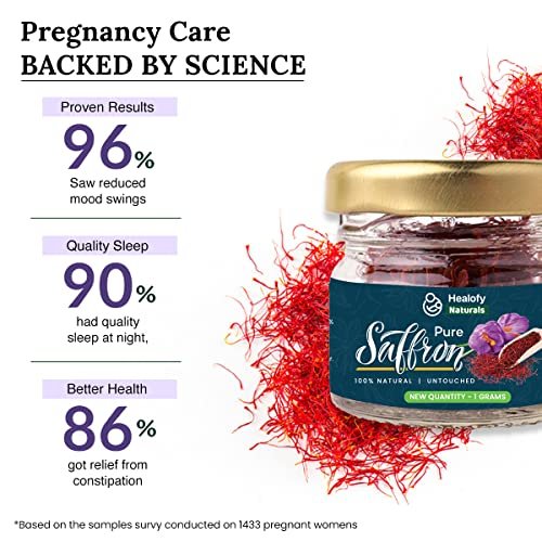 51D8ZBj1VCL - Manvik Foods Healofy Naturals Pure Kashmiri Mongra Saffron/Kesar, 1gm | Untouched Grade A++ Saffron Threads | Best Gift During Pregnancy For Pregnant Women - Image 4