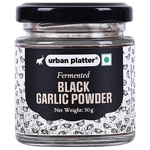51DZ81fqH5L - Manvik Foods Urban Platter Fermented Black Garlic Powder, 50g