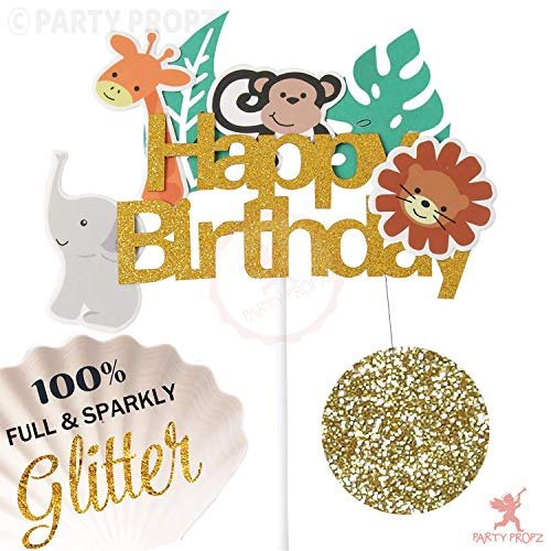 51E5LqEh4TL - Manvik Foods Party Propz Jungle Theme Cake Topper-Pack Of 1|Happy Birthday Cake Topper Jungle Theme|Animal Cake Toppers For Cake Decoration For Kids|Jungle Theme Cake Toppers For Cake Decoration|Cake Toppers - Image 6