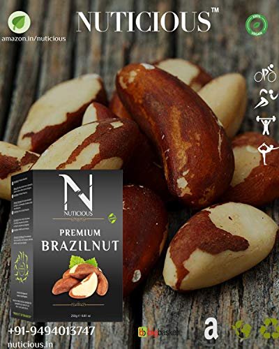 51EEjrn8q1L - Manvik Foods NUTICIOUS Brazil Nut 125 G X 3 Pack of 3)…Dryfruits & Berries,Diwali Gifts ,Diwali Offer ,Nuts - Image 8