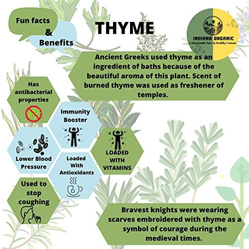 51FvtoPrM9L - Manvik Foods Indiana Organic Dried Thyme Whole Leaf for Culinary Use, 40 Gm - Image 5