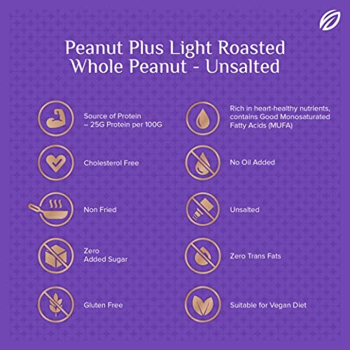 51GKuEtl9yL - Manvik Foods SHREGO Peanut Plus Light Roasted Whole Peanut Unsalted 360G, Snacks and Namkeen (2X180G Vacuum Packed) - Image 6
