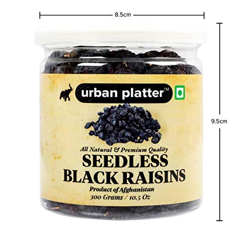51GwE8HHtFL - Manvik Foods Urban Platter Seedless Black Afghan Raisins, 300g - Image 4