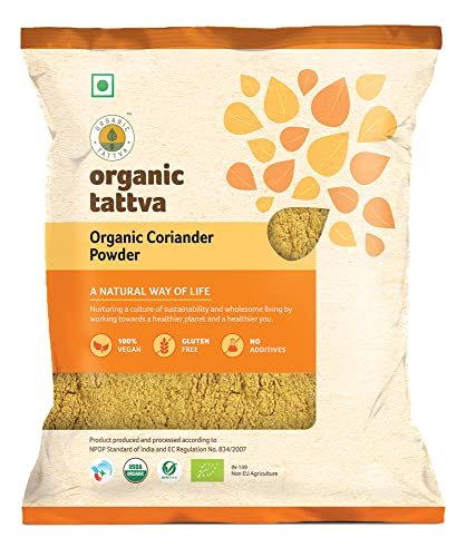 - Manvik Foods Organic Tattva Dried Coriander Powder Dhaniya Powder