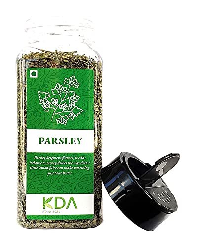 51JLzC9MqJS - Manvik Foods KDA Dried Parsley Leaves | International Herb, 25g