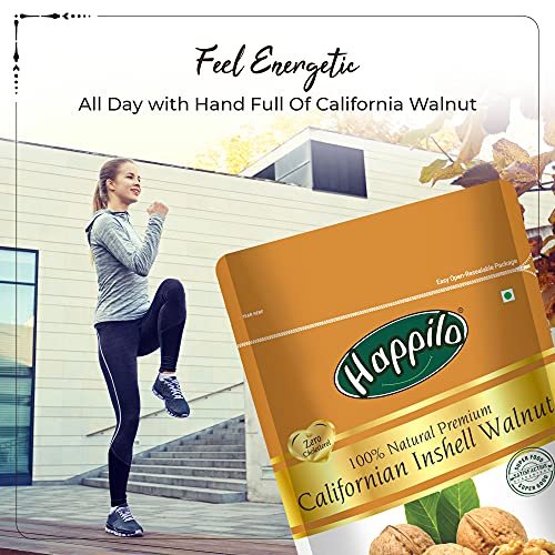 51Jtta521LL - Manvik Foods Happilo 100% Natural Californian Inshell Dried Walnut 200g | Premium Akhrot Giri | High in Protein & Iron | Low Calorie Nut - Image 8