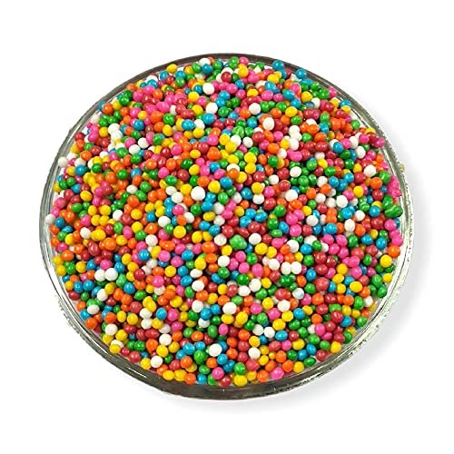 51LTfLrC04L - Manvik Foods Dry Fruit Hub Rainbow Balls For Cake Decoration 1kg, Rainbow Sprinkles For Cake, Rainbow Sprinkles,Colour Sugar Balls (Rainbow Balls -1KG)