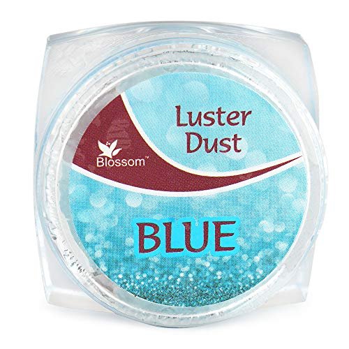 51LqLclc1YL - Manvik Foods BLOSSOM Edible Metallic Luster Dust for Cake Icing Decoration Glittering Sugar Shining Dust - Blue, 4 gm - Image 3