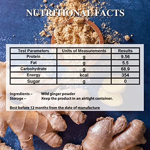 - Manvik Foods First Bud Organics Wild Dry Ginger Powder (250g) | Organic Ginger Powder with High Gingerol Content (70.46mg/100 gm) for Cooking and Health Benefits | Aromatic and Fresh Saunth Powder - Image 6
