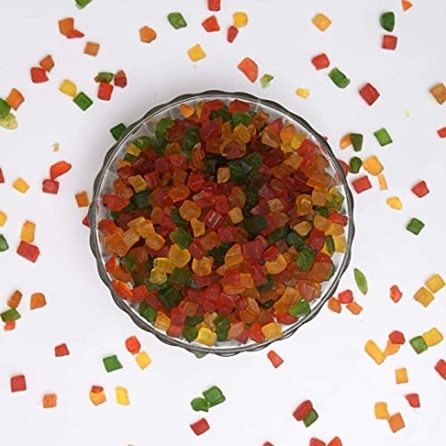 51O0CCWKbKS - Manvik Foods Dry Fruit Hub Sprinkles Choco Chips Combo 450gms, Sprinkles for Cake Decoration 125gm, Tutty Fruity 125gm, Dark Choco Chips 100gm, White Choco Chips 100gm, Choco Chips Packet for Cake - Image 4