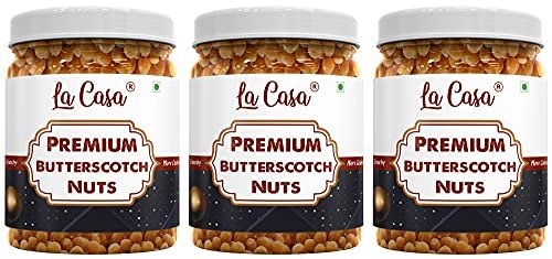 51OnLK5lhVS - Manvik Foods La Casa Premium Butterscotch Nuts | Combo of 3 | Crunchy Nuts Bits for Cakes & Cookies Decoration | 3 x 250g |