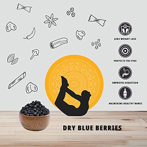 51Pi5OFzjaL - Manvik Foods Organature Whole Dried Blueberries / Blueberry dry fruit - 100% Natural and Unsweetened - Gluten free snacks (100 Grams) - Image 6