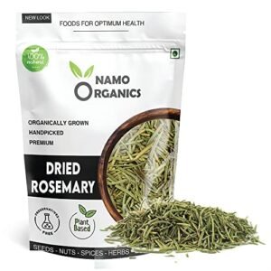Namo Organics - Rosemary Dried Leaves - 100 Gm - For Hair Growth & Rosemary Leaf Tea - Organic Dry Herb