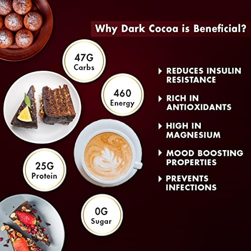 51SQnm9y6EL - Manvik Foods Sorich Organics Dark Cocoa Powder 225gm | Dark Cocoa Powder for Cake, Chocolates, Cookies, Brownies, Hot/Cold Milk Shakes, Desserts, Bars, Smoothies | Vegan | Gluten Free (100% Natural, Unsweetened) - Image 3