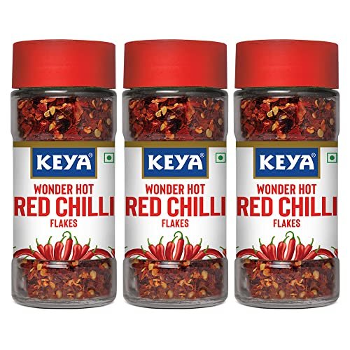 51Sqf0sdViL - Manvik Foods Keya Red Chilli Flakes 40gm, Pack 3