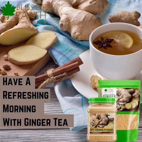 51TY1w4WOYL - Manvik Foods Bliss of Earth Certified Organic Ginger Powder Dry for Tea & Juice, Pure Antioxidant Super Food, 250GM - Image 6