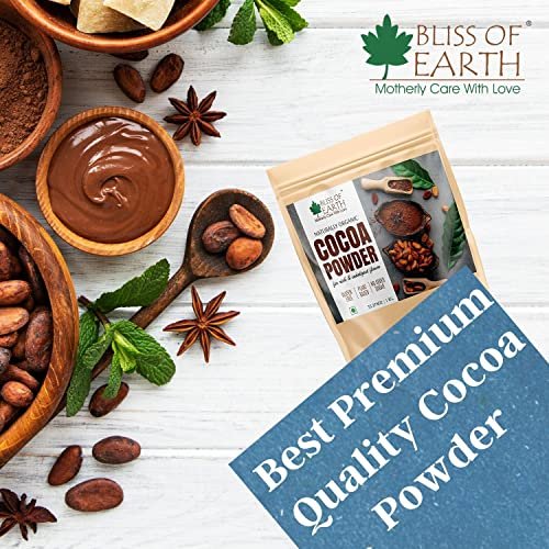 51TfPimjYQL - Manvik Foods Bliss of Earth 500gm Naturally Organic Dark Cocoa Powder for Chocolate Cake Making & Chocolate Shake, Unsweetened - Image 3